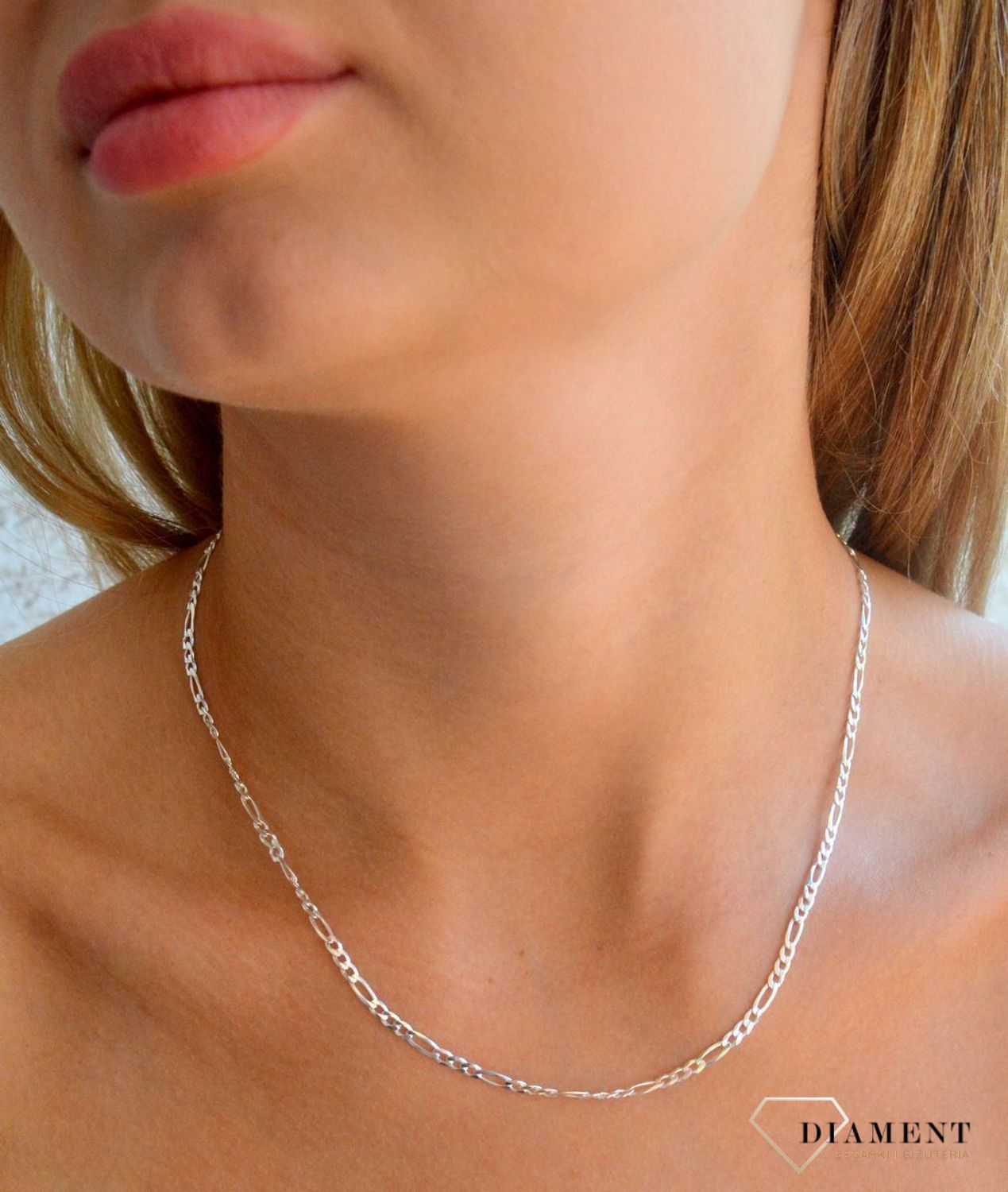 Srebrny łańcuszek 925 figaro 3 mm DIA-LAN-2091-80-925 3mm (2).jpg